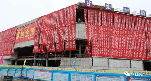 天水秦州建材市場一期項目封頂